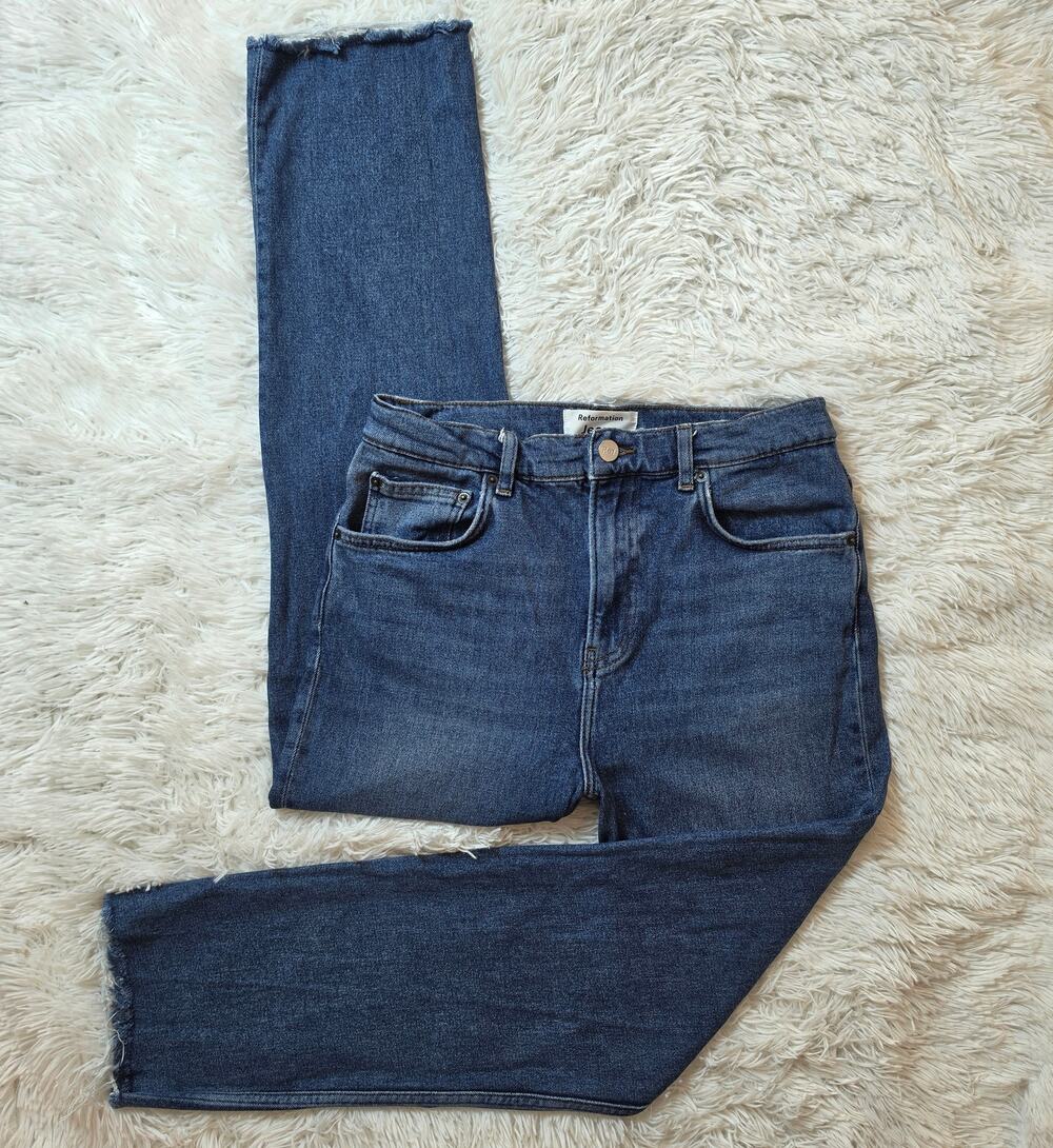 Reformation Liza Straight Organic Cotton Blend Jeans 28 / 6